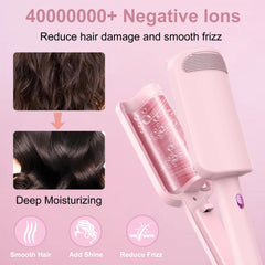 UJIO ceramic coating with ions reduces frizz while protecting hair health
