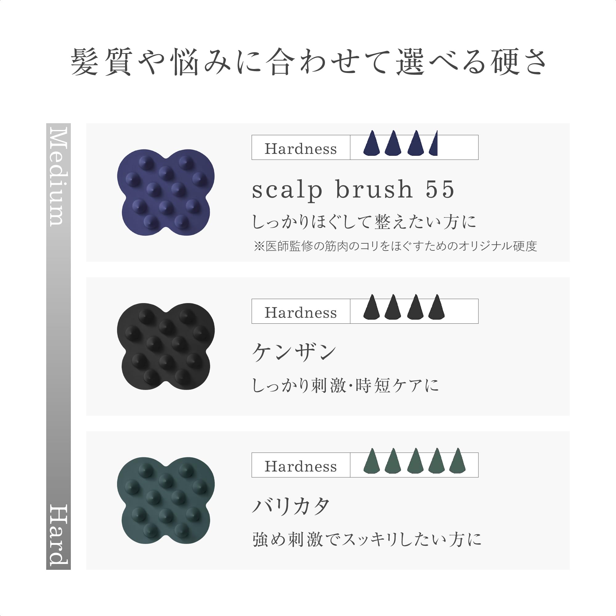 uka Kenzan Soft wet use design for shower cleansing