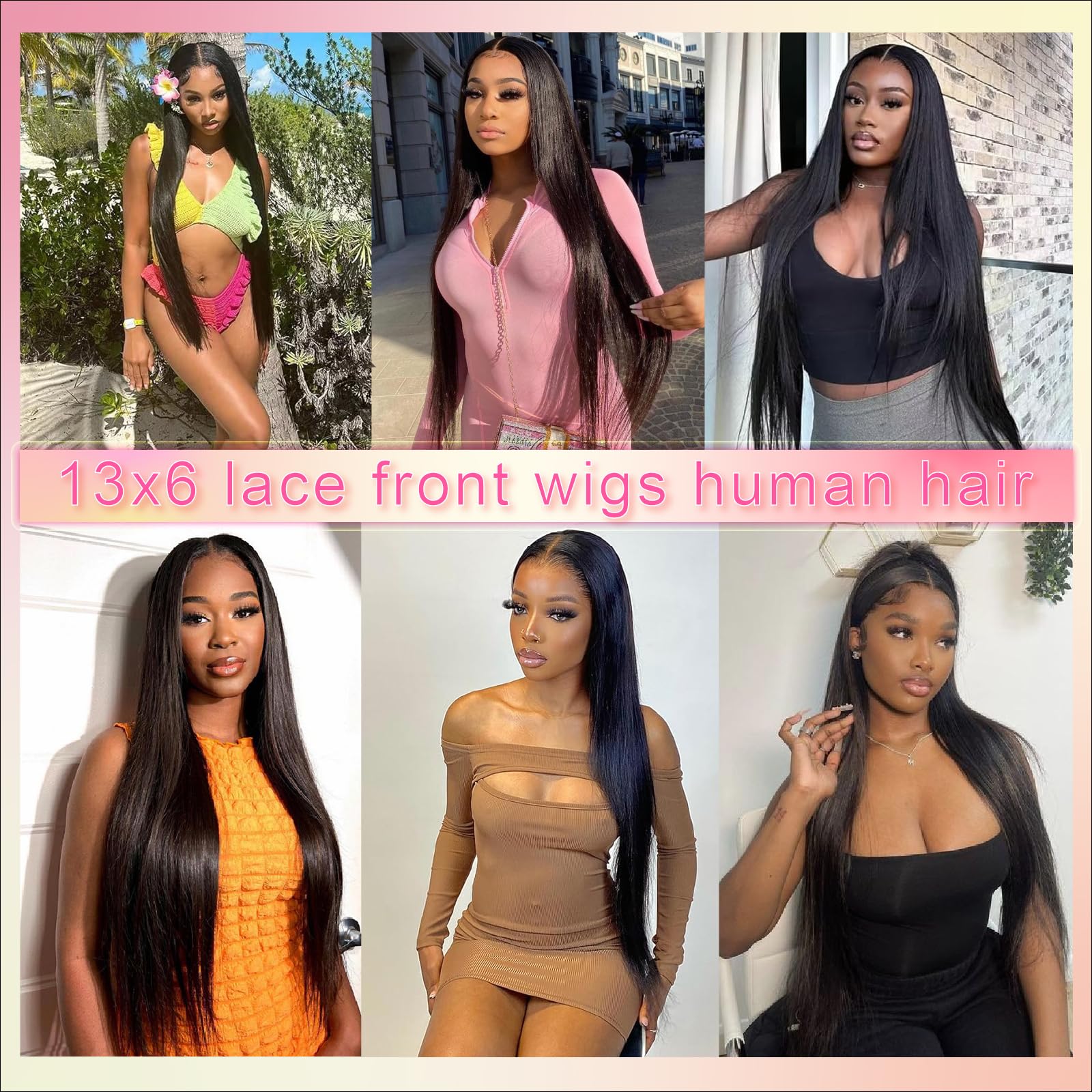 UKOWN 28-inch straight lace front wig cap construction ensures secure fit