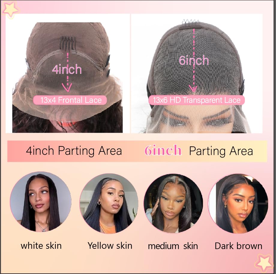 UKOWN 28-inch straight lace front wig texture close-up highlights sleek hair