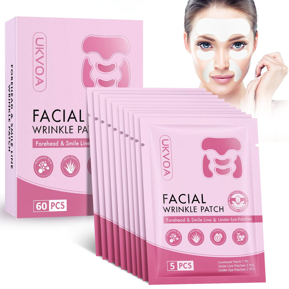 UKVOA forehead wrinkle patches for smoother skin and overnight hydration