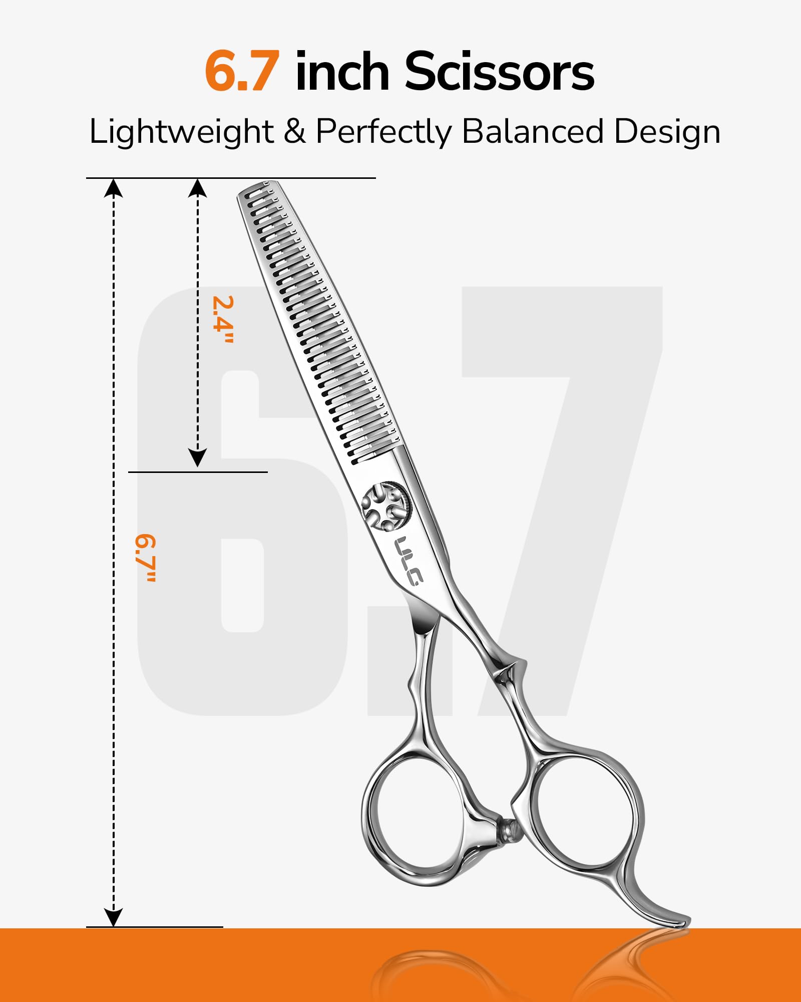 ULG 32-teeth texturizing shears for smooth blending and natural layers