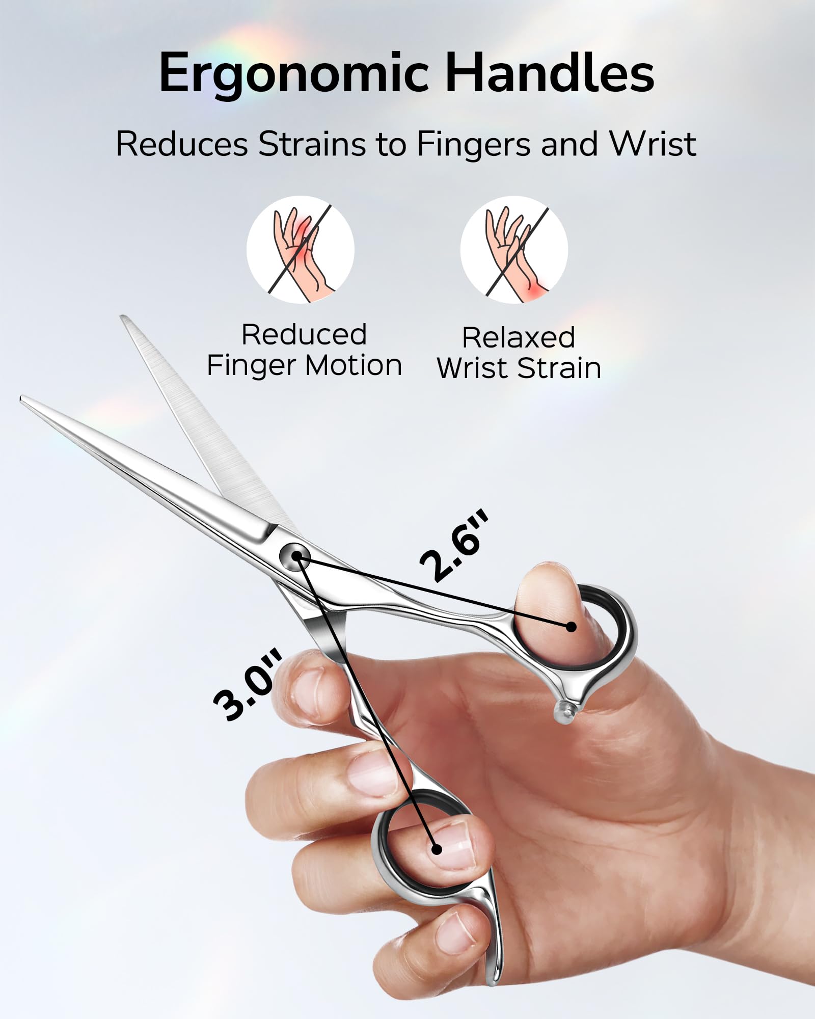 ULG 3D-contour ergonomic grip close-up ensures secure non-slip handling.