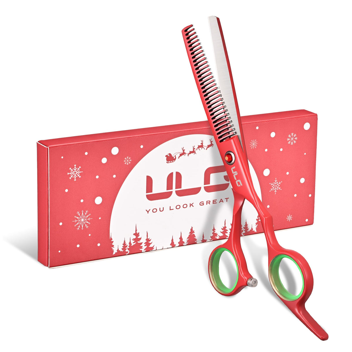ULG 6.5-inch thinning scissors with 30 teeth for precise texturing and volume control