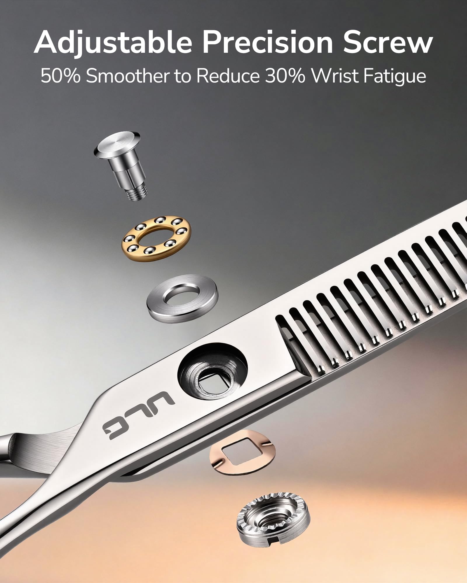 ULG offset ergonomic design reduces wrist strain during long styling sessions