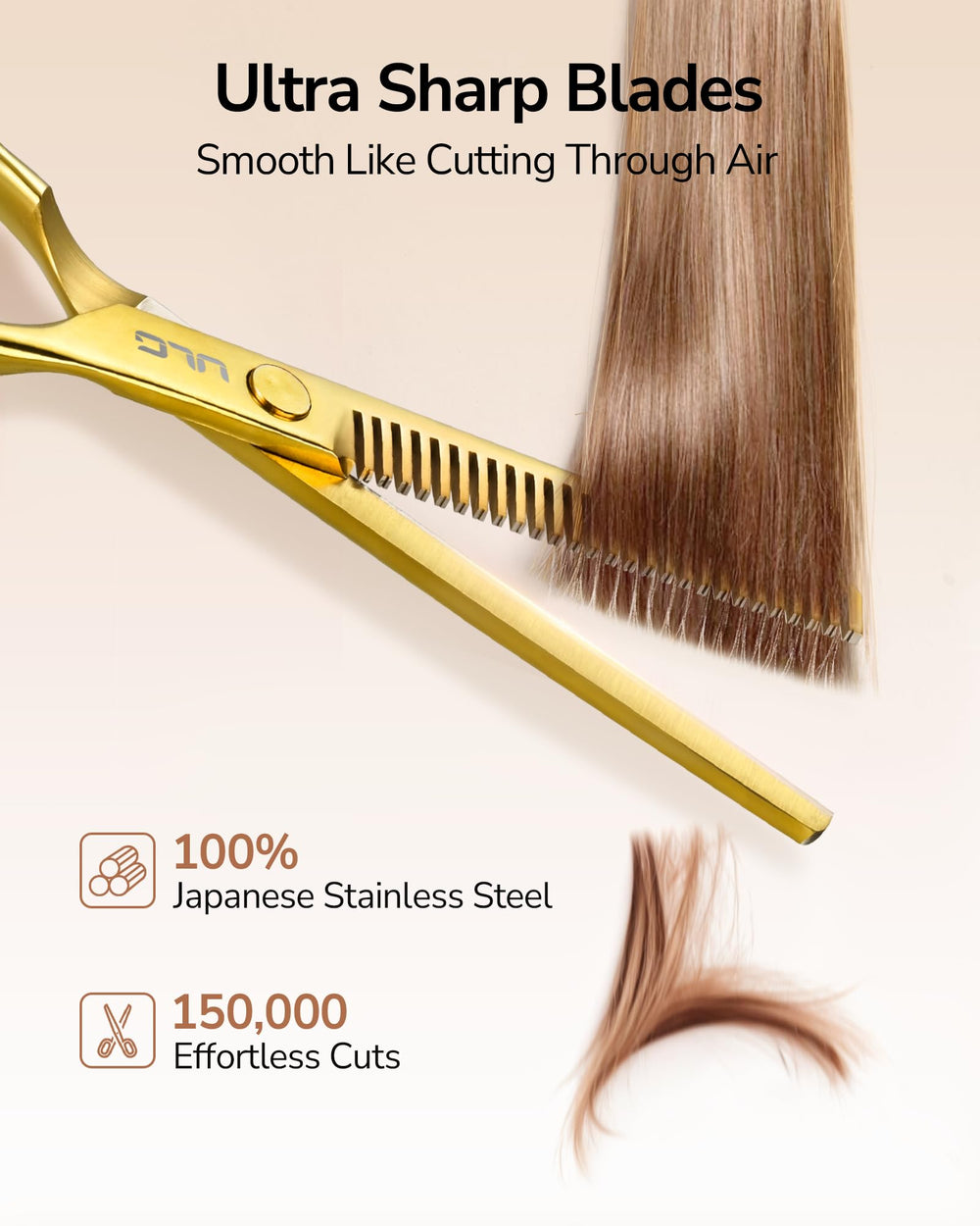 ULG ambidextrous handles shown for comfortable, versatile use in any cutting position