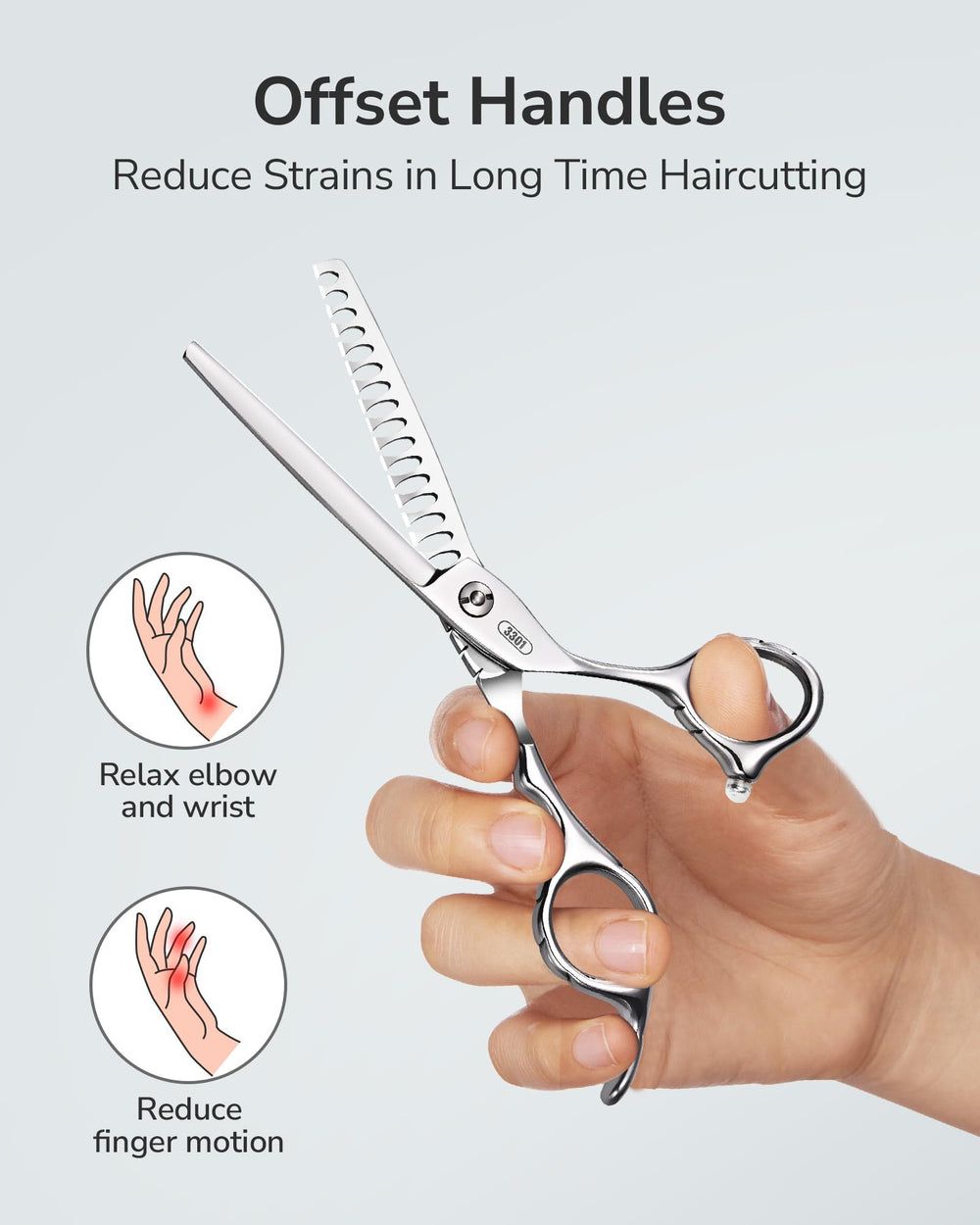 ULG concave self-sharpening blade maintains thinning smoothness