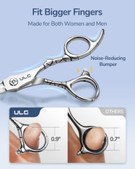 ULG ergonomic textured handle grip offers comfortable, secure control during long sessions.