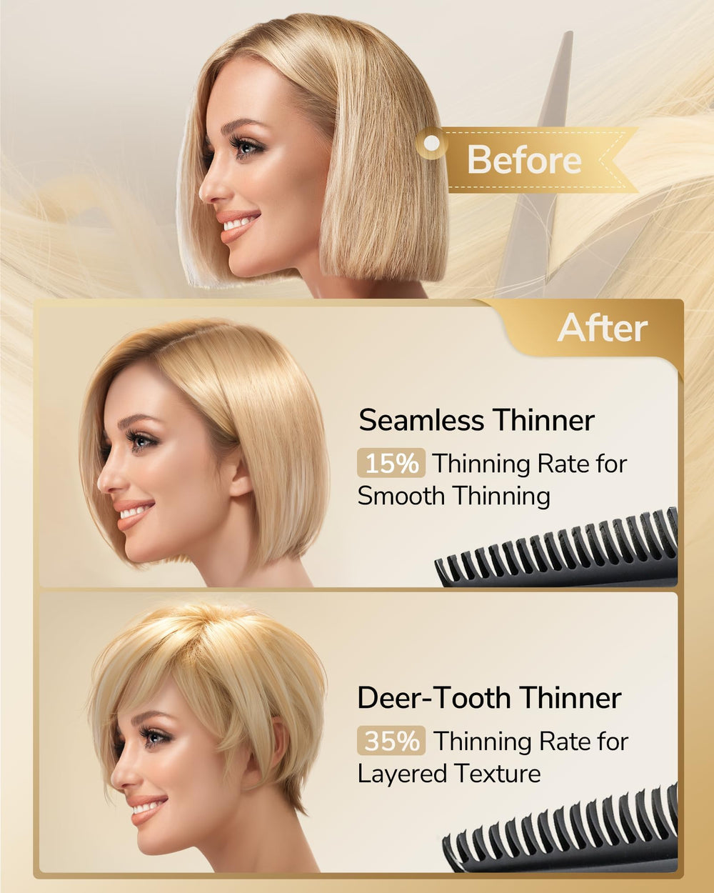 ULG foldable razor close-up demonstrating versatile detailing and edge retention