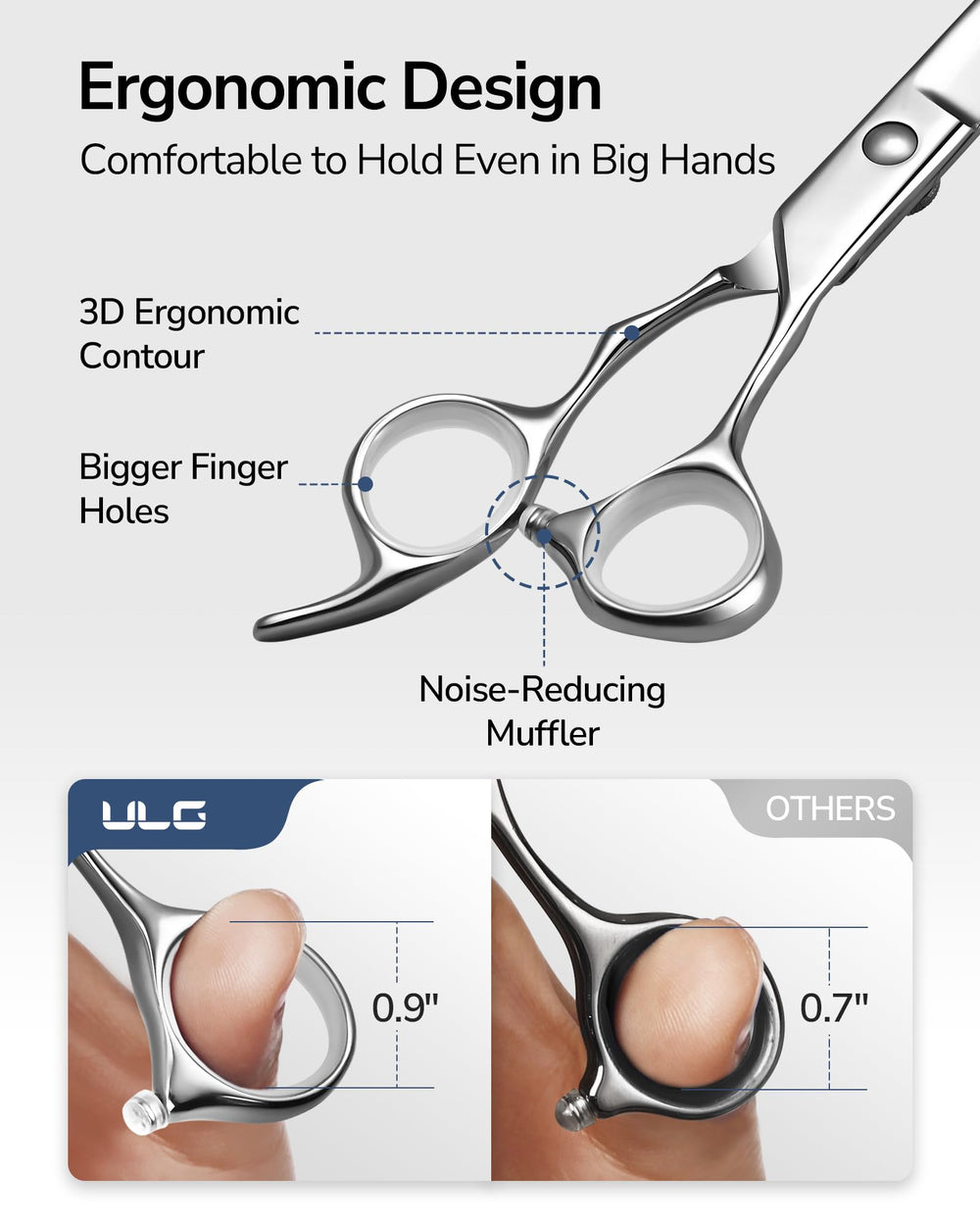 ULG hair cutting clips secure sections for neat home grooming.