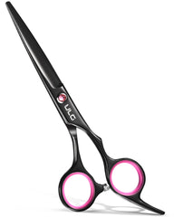 ULG hair cutting scissors with razor edge for clean, precise cuts in salon or home use