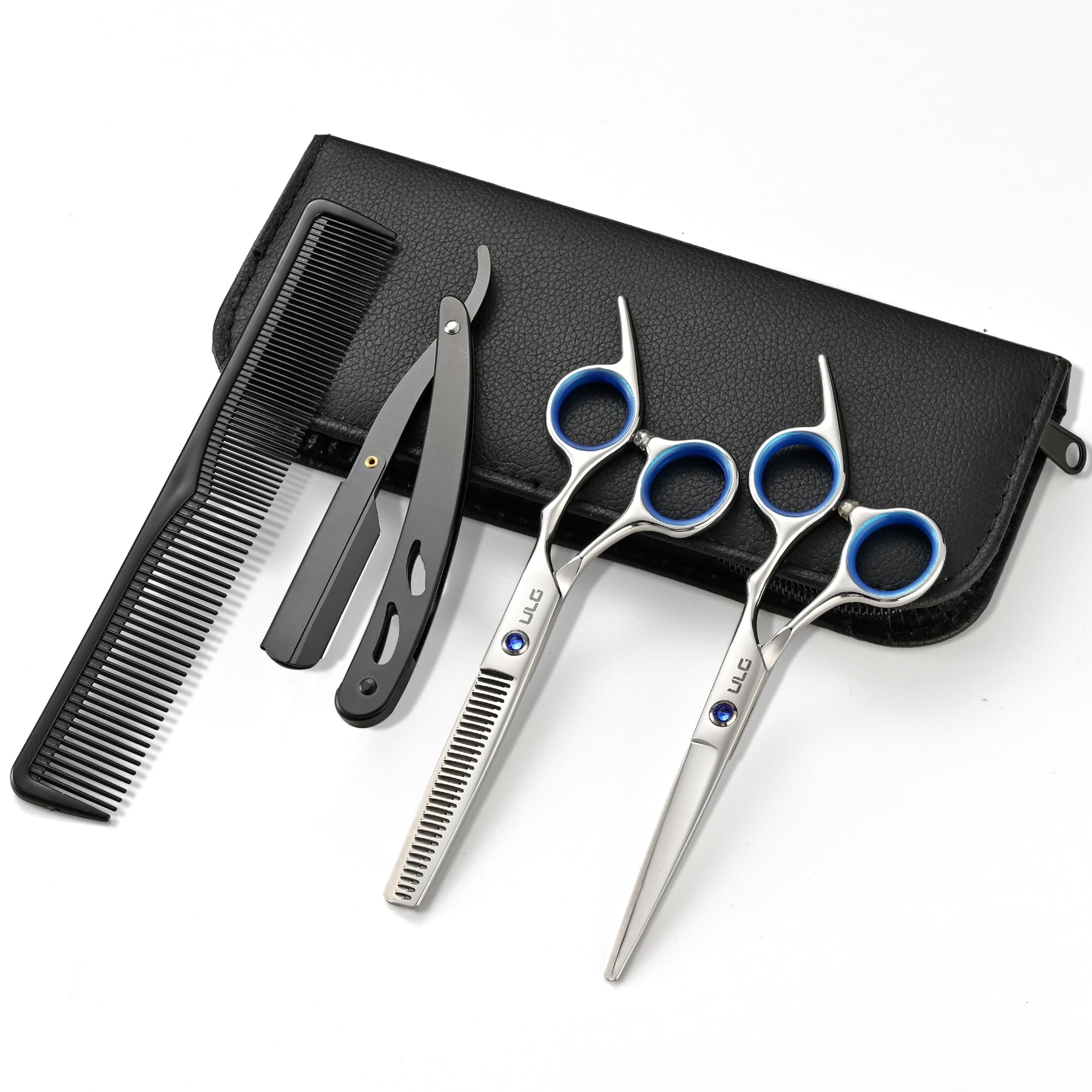 ULG hair cutting scissors 6.5 inch for precise, clean cuts and smooth finishing.