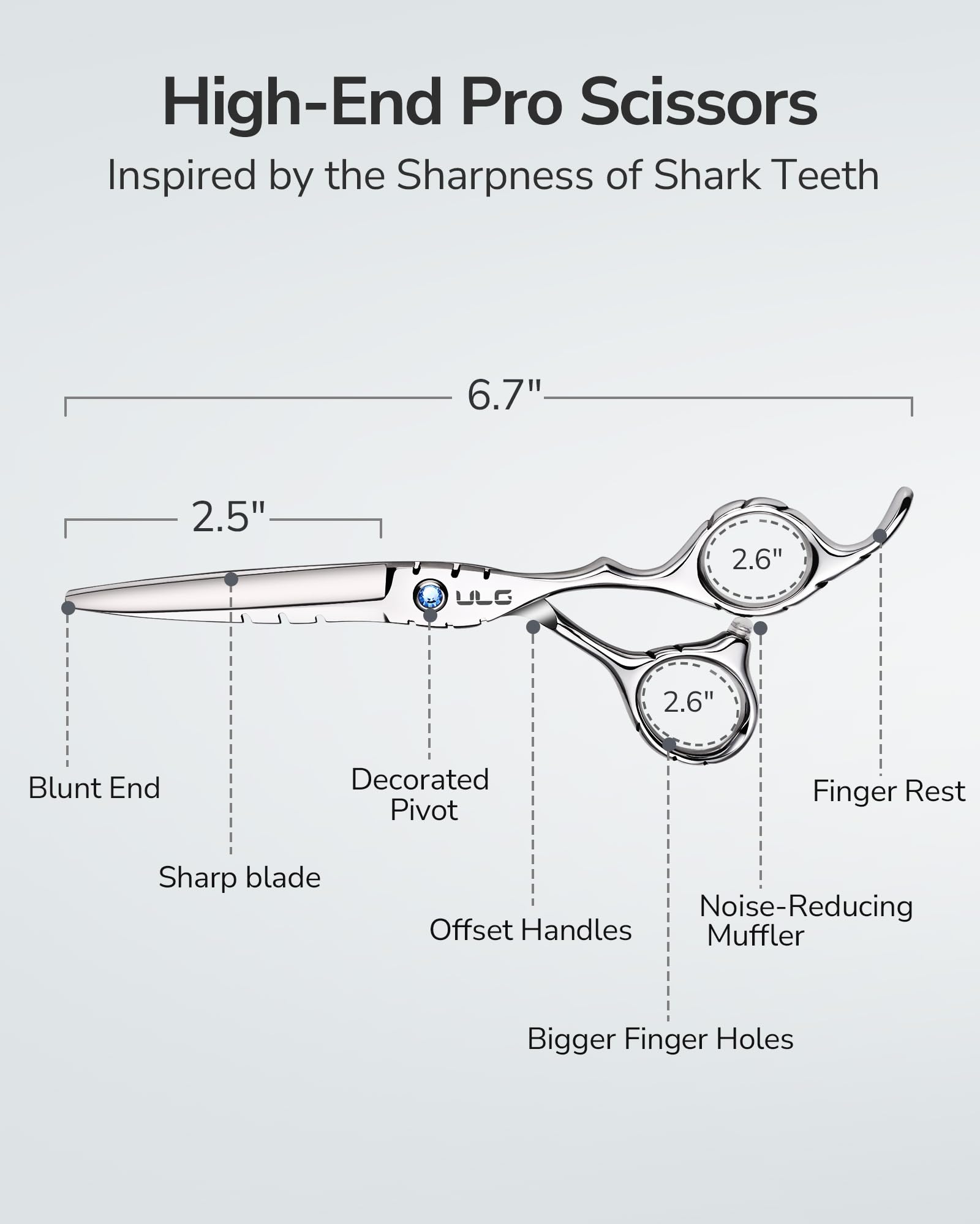 ULG Shark Series concave blade in action for smooth trimming.