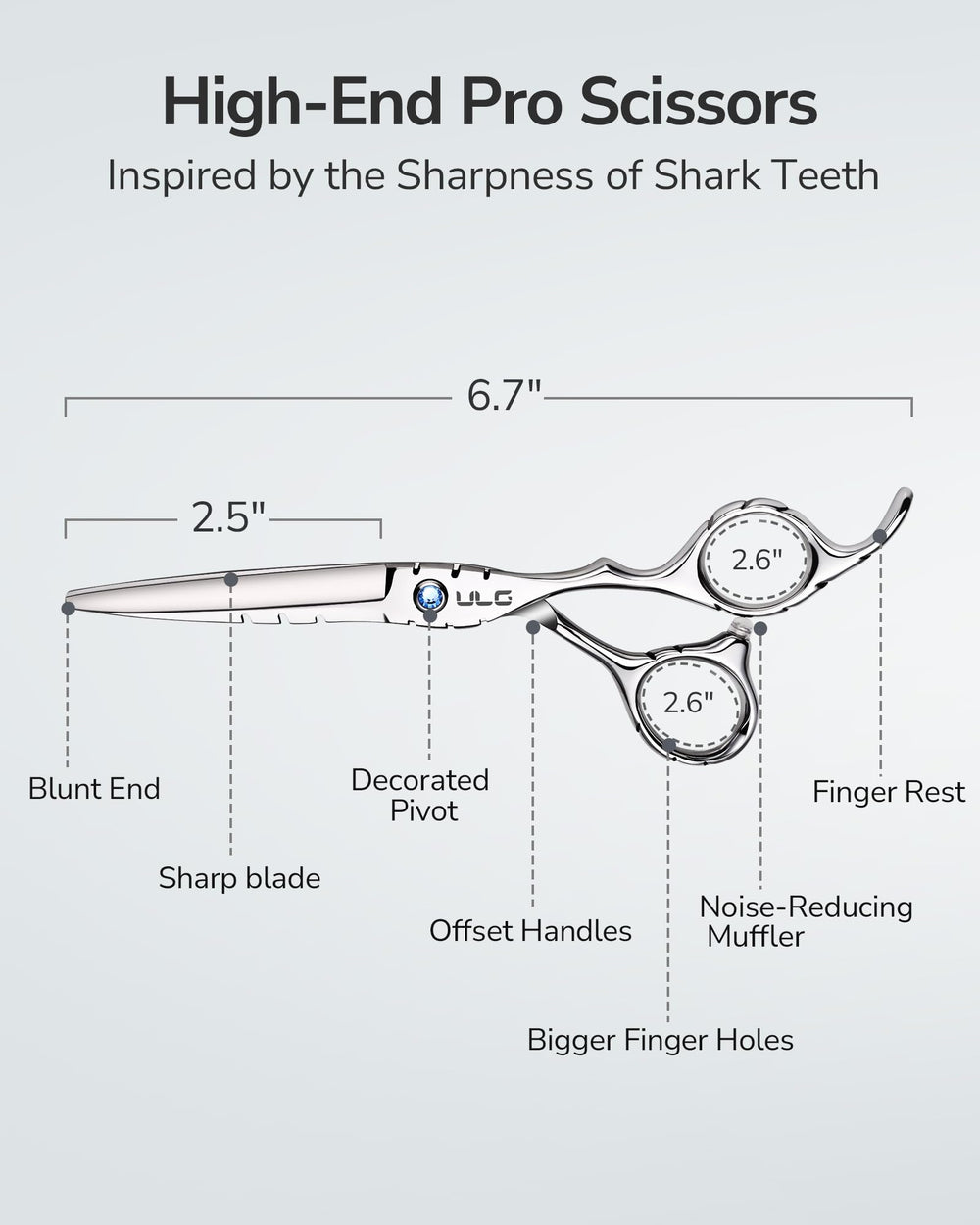 ULG Shark Series concave blade in action for smooth trimming.