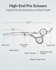 ULG Shark Series concave blade in action for smooth trimming.