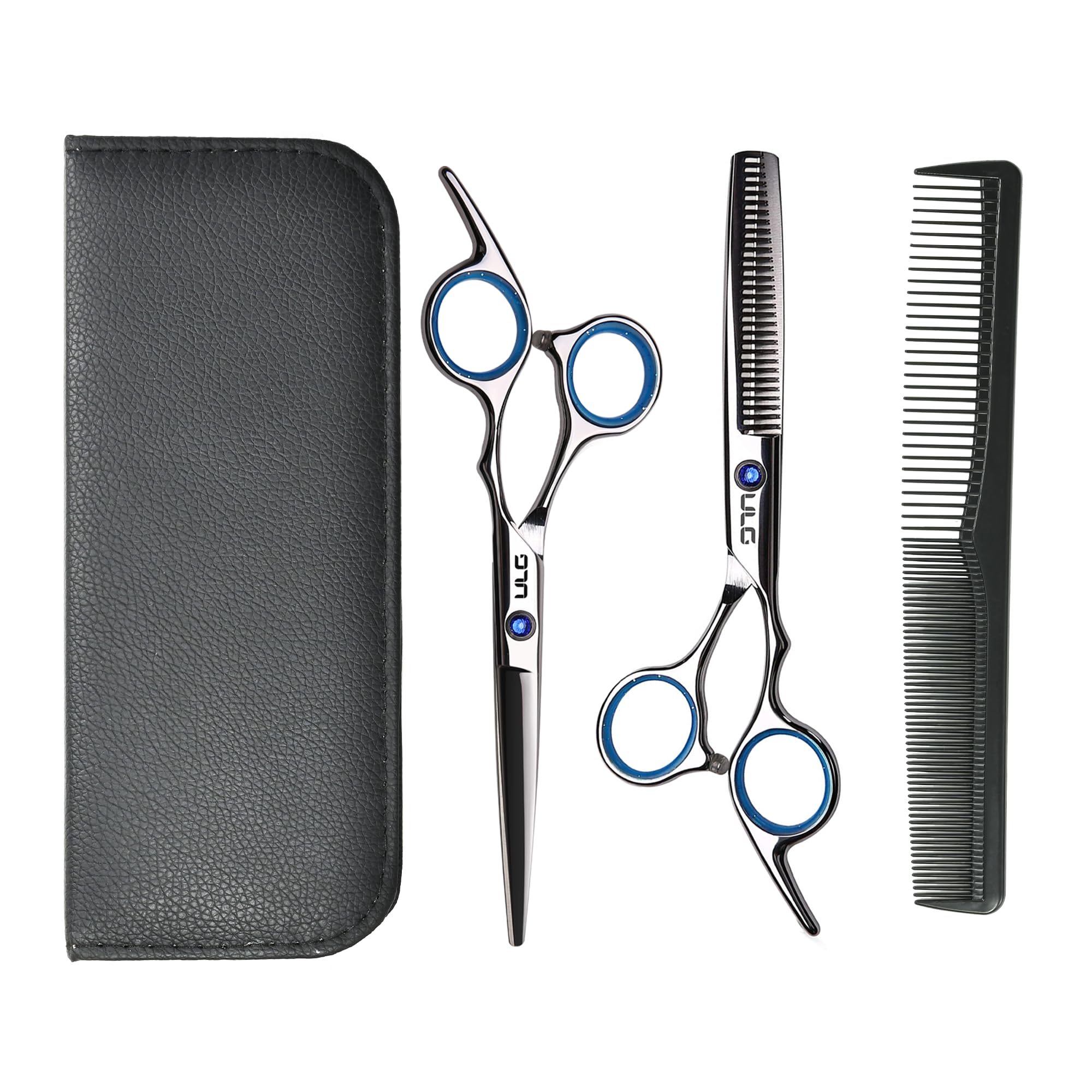 ULG hair cutting scissors close-up blade for precise, clean cuts in professional styling