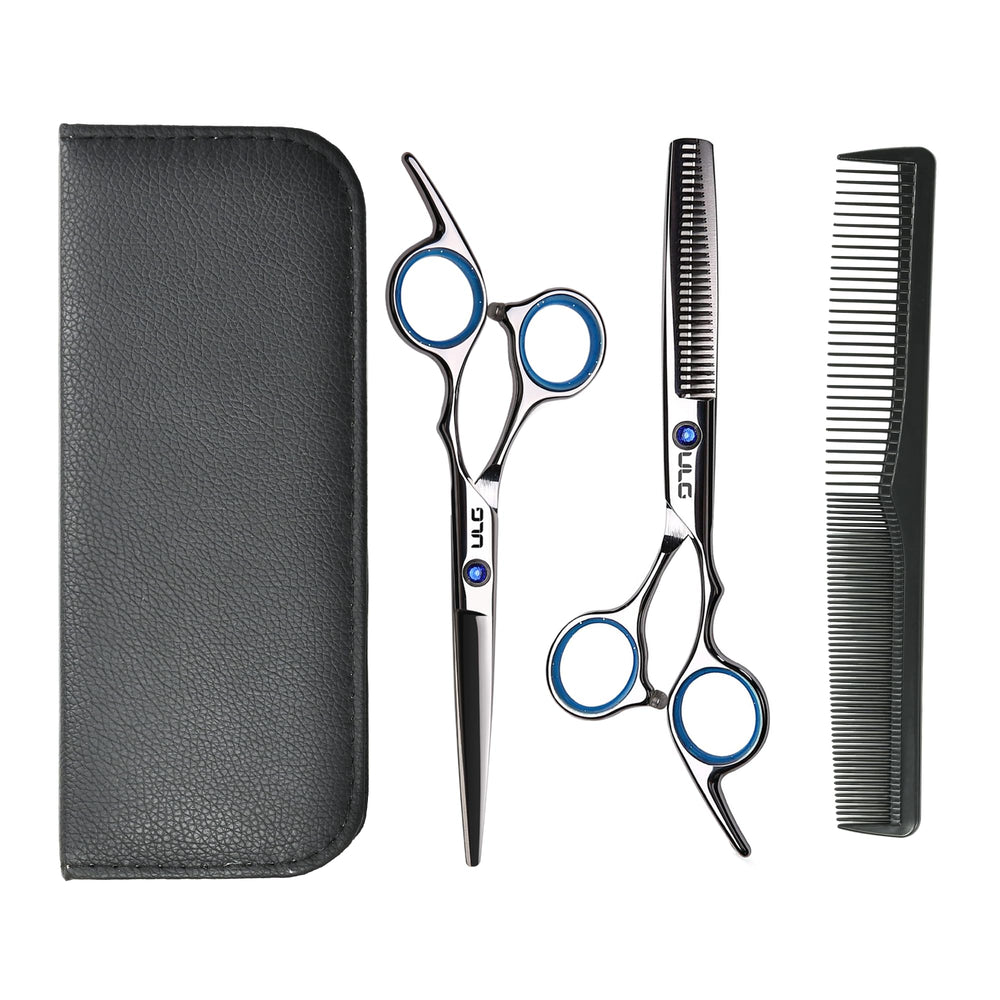 ULG hair cutting scissors close-up blade for precise, clean cuts in professional styling