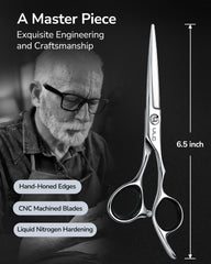 ULG convex-edge blades close-up deliver smooth, precise cutting on all hair types.