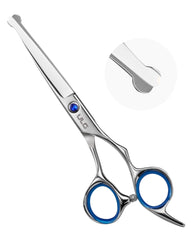 ULG hair cutting scissors for kids with round tip for safe home trims.