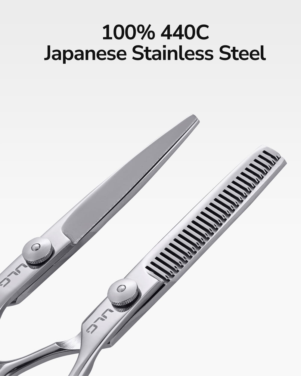 ULG Hair Cutting Scissors Set versatile for salon and home grooming.