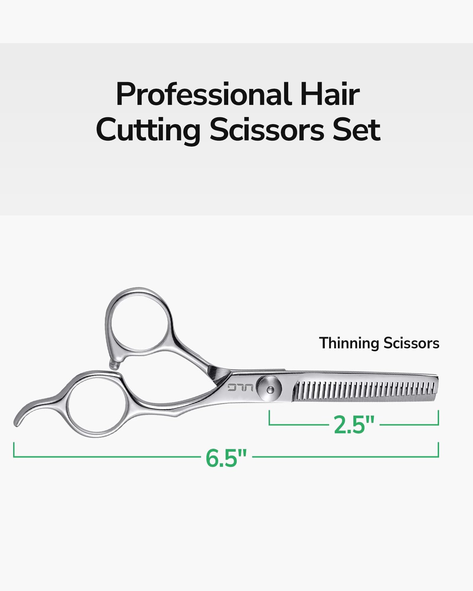 ULG offset-grip ergonomic design reduces thumb and wrist strain during styling