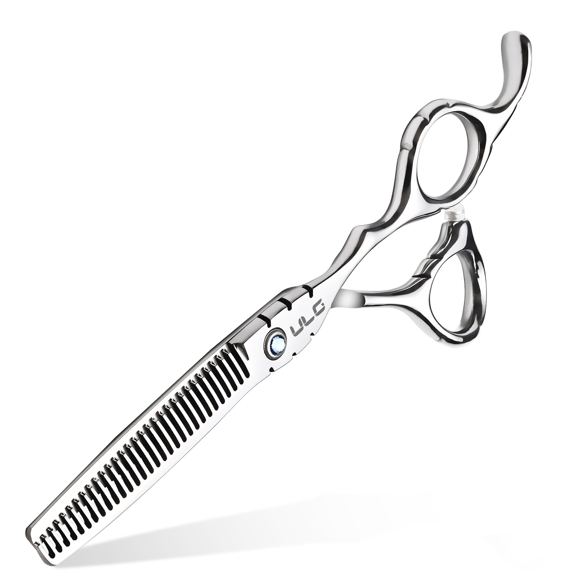ULG thinning scissors Shark Series blade close-up for precise bulk removal.