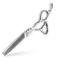 ULG thinning scissors Shark Series blade close-up for precise bulk removal.