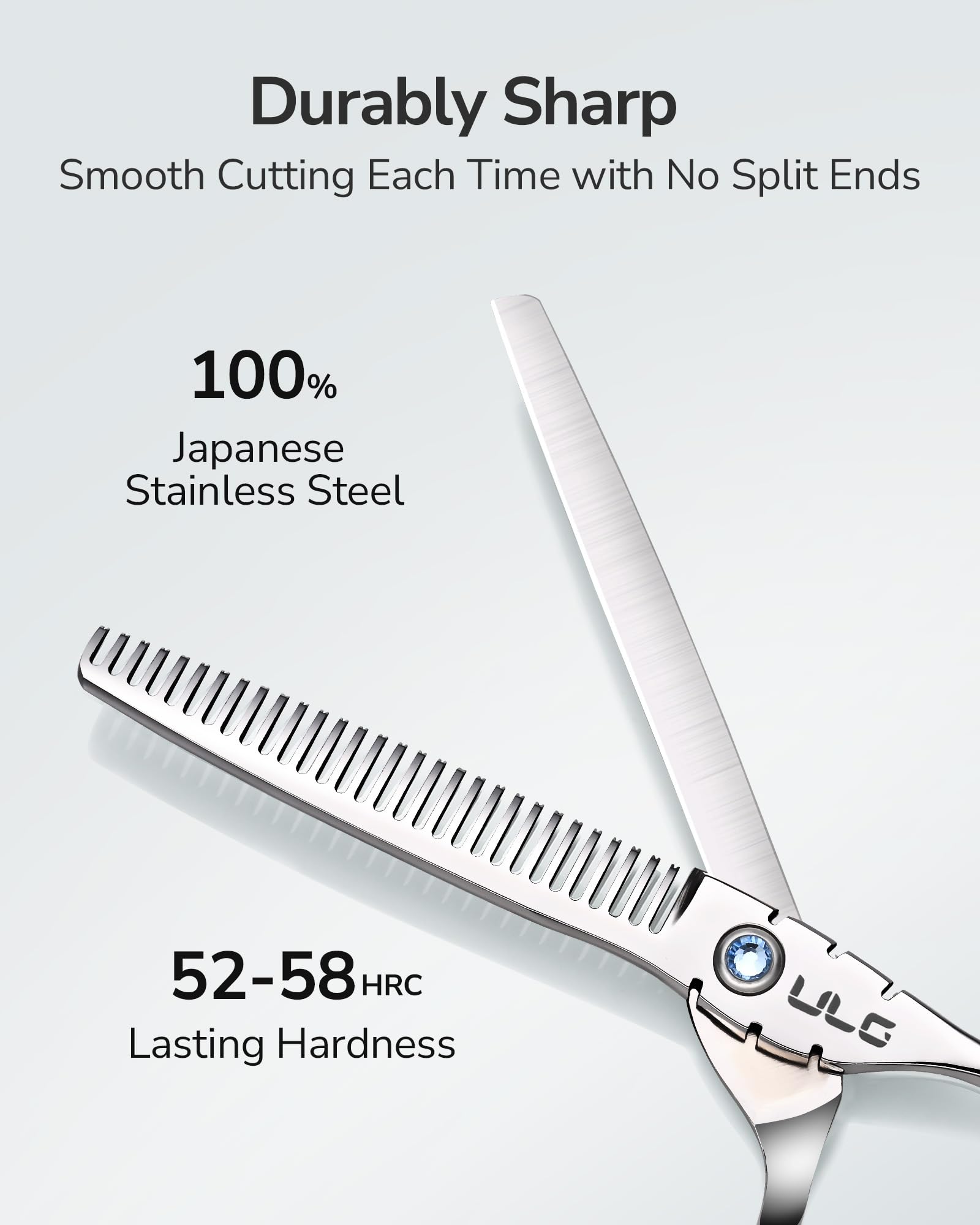 ULG Shark Series 30-tooth teeth in action for natural blending.