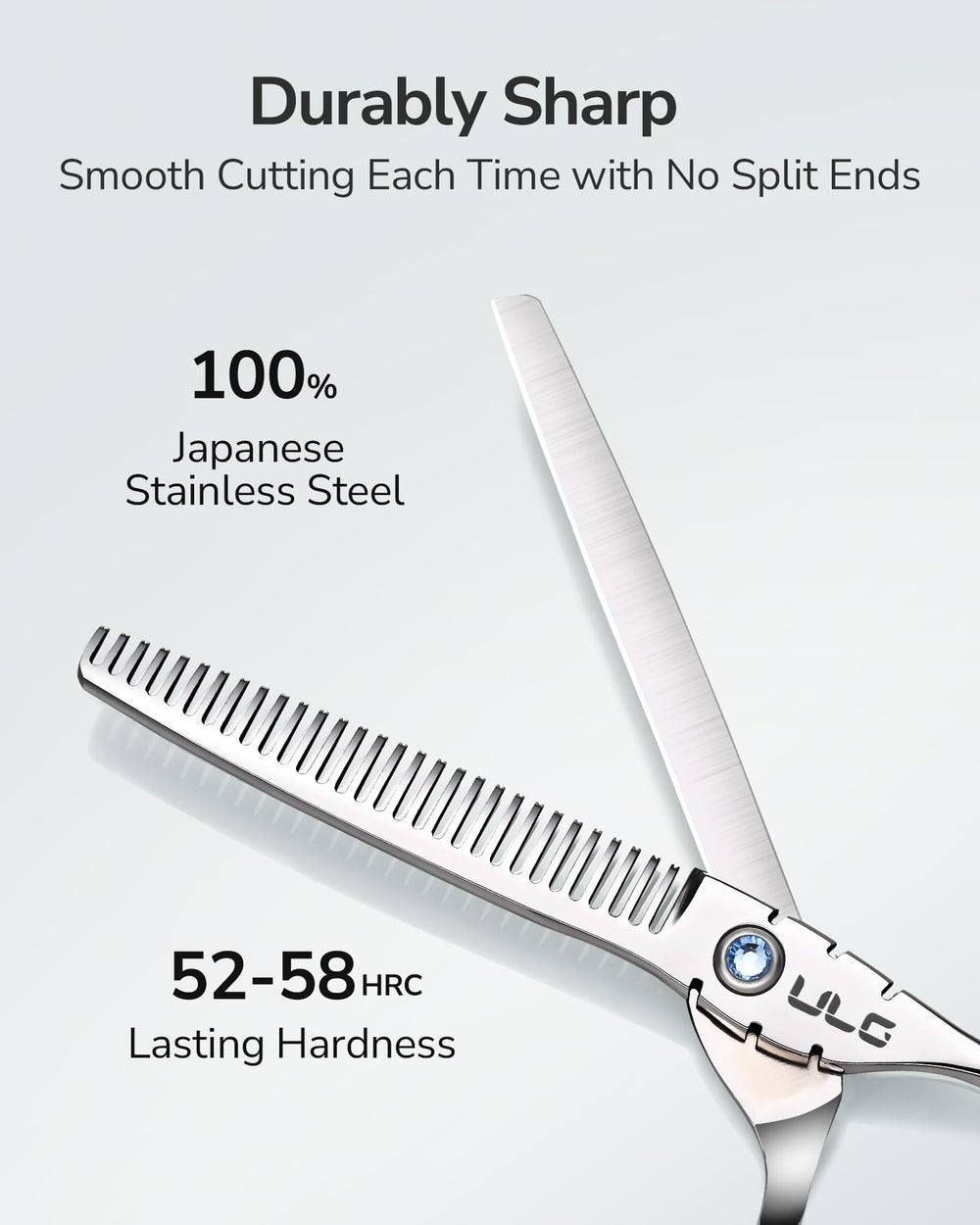 ULG Shark Series 30-tooth teeth in action for natural blending.