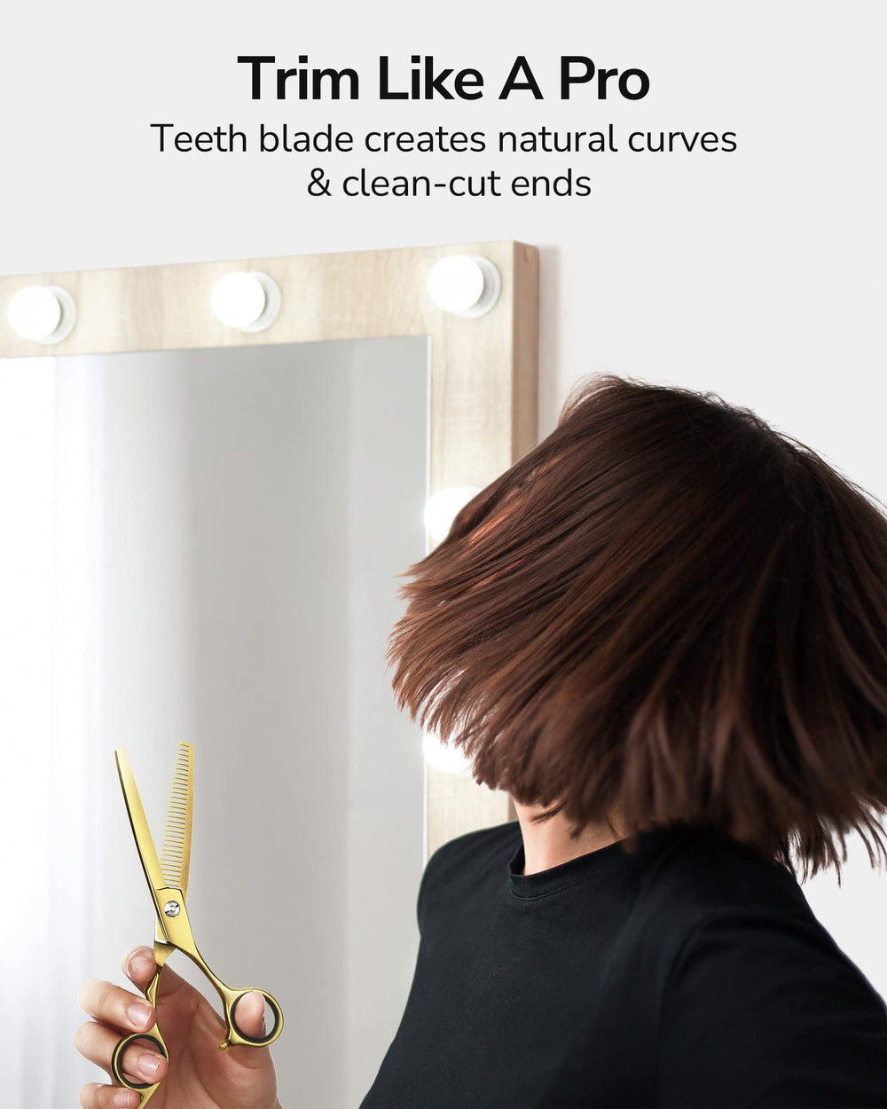 ULG thinning scissors with blue diamond stones for premium design and balance
