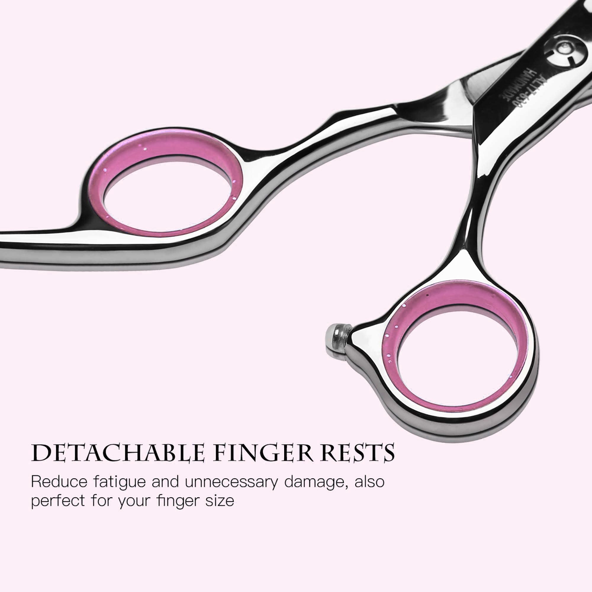 ULG included accessories showing scissors and thinning shears ready for professional use.