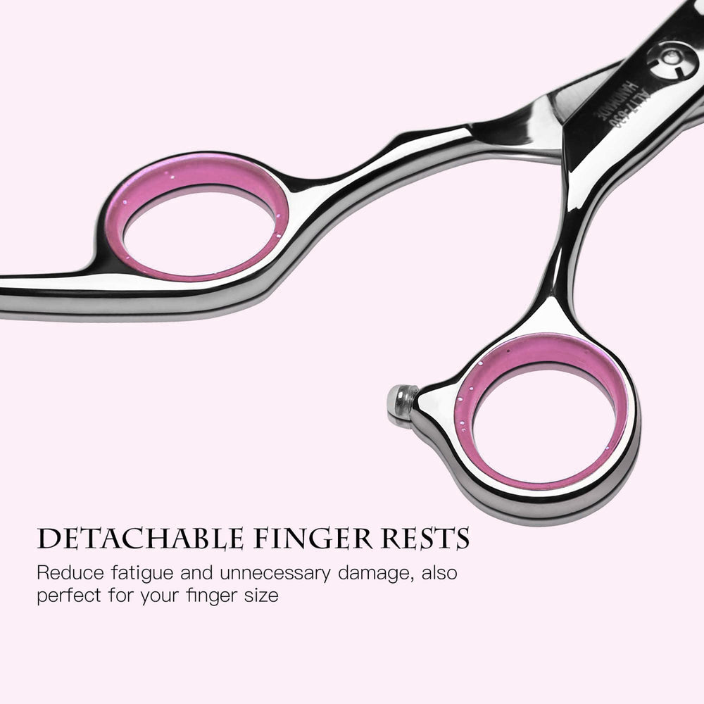ULG included accessories showing scissors and thinning shears ready for professional use.