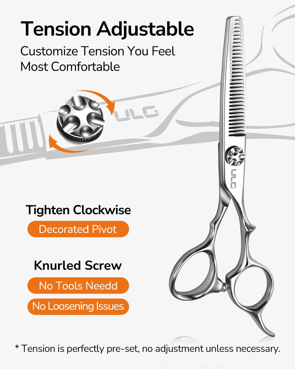 ULG blades made of Japanese 440C stainless steel for durable performance