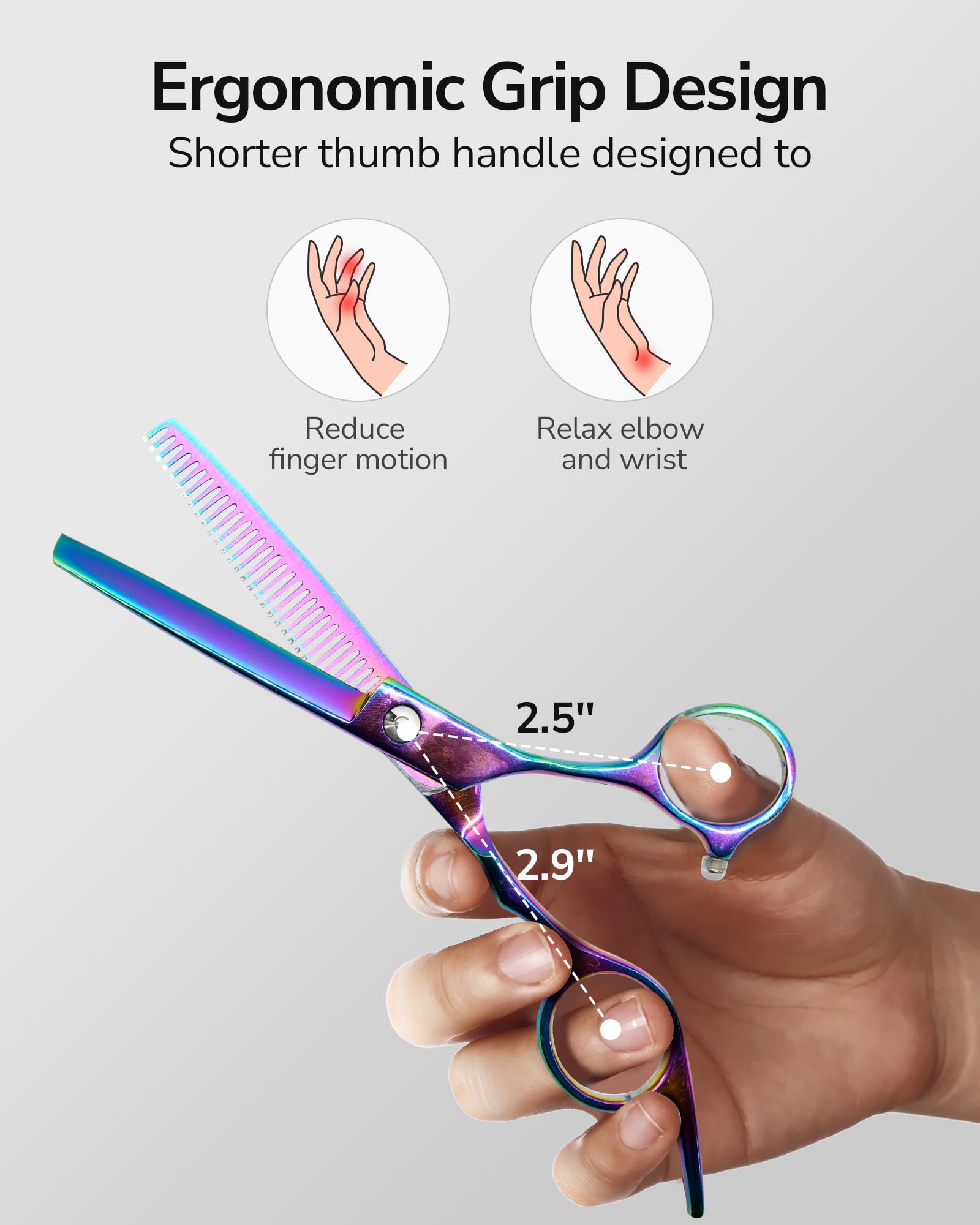 ULG hair-cutting kit contents include scissors and thinning shears