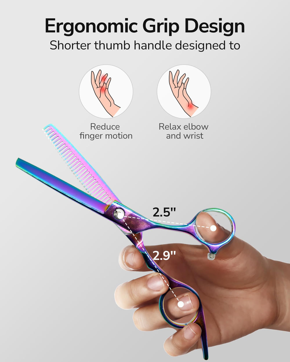 ULG hair-cutting kit contents include scissors and thinning shears