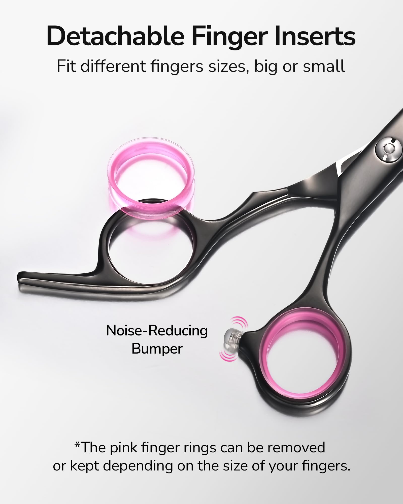ULG off-set grip enhances comfort during styling sessions