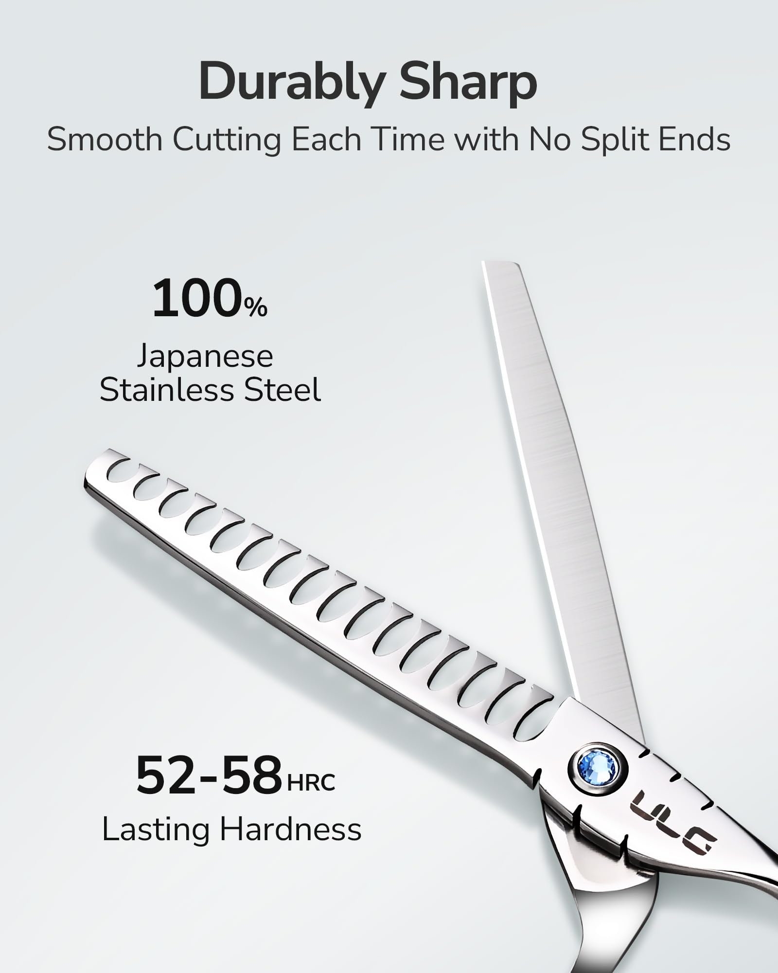 ULG offset-handle ergonomic design reduces hand strain during styling