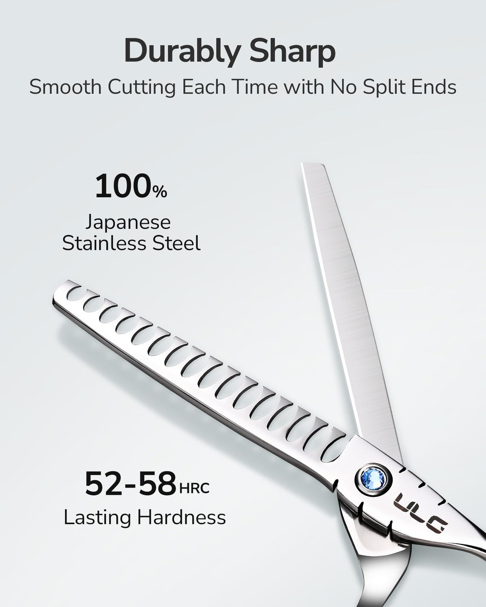 ULG offset-handle ergonomic design reduces hand strain during styling