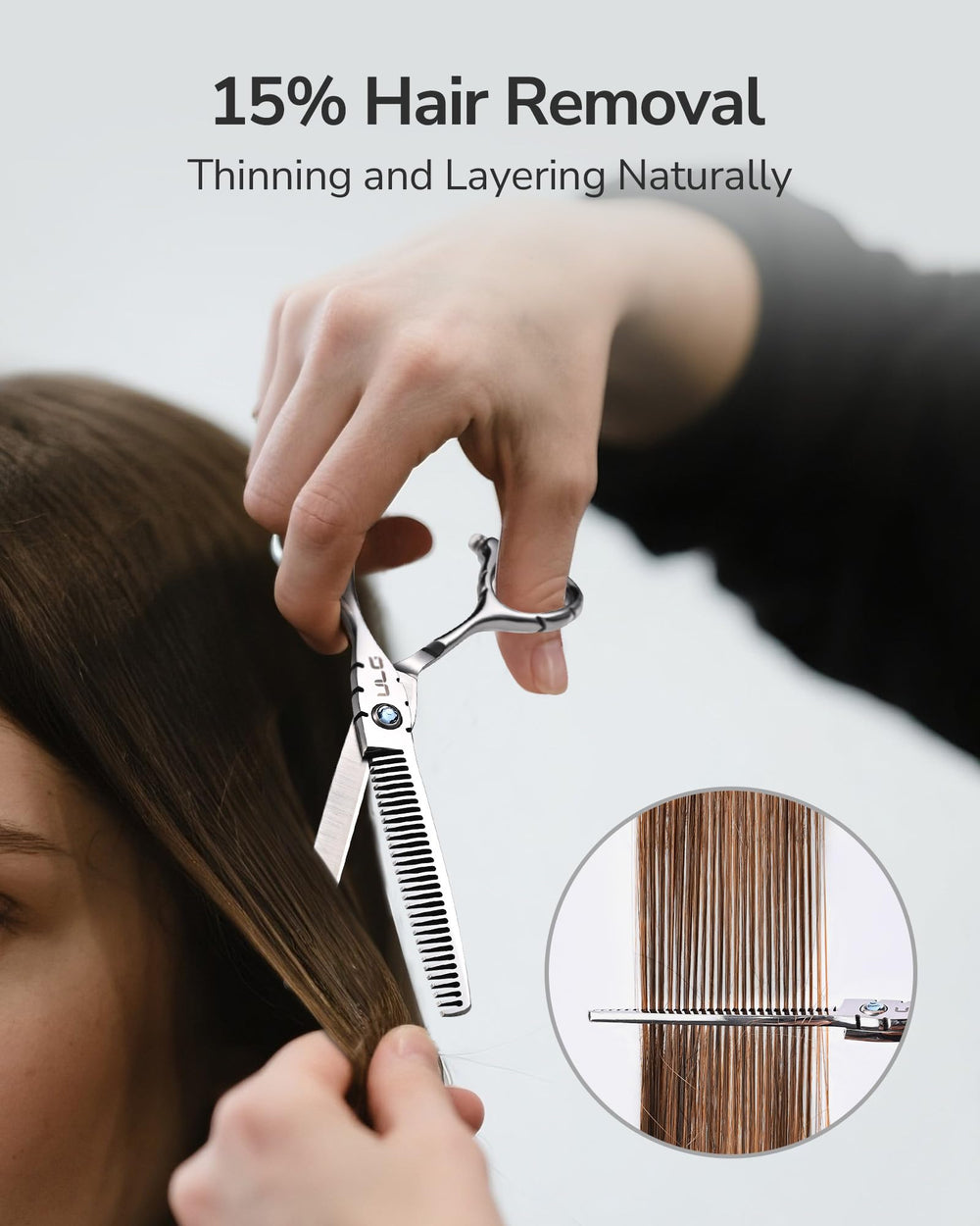 ULG Precision control suits straight, curly, and textured hair textures.