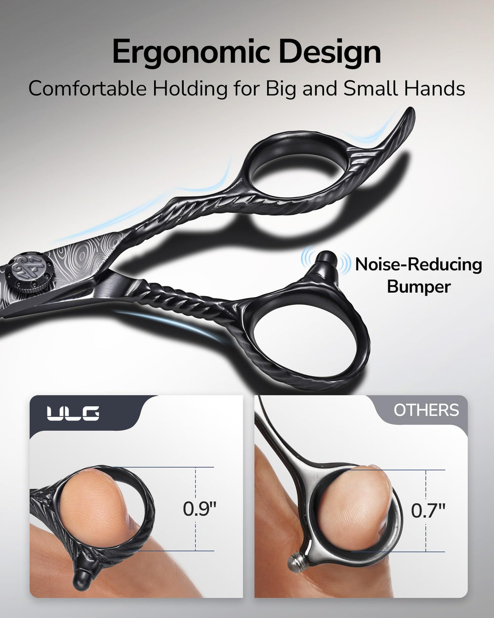 ULG convex blades stay sharp for clean, smooth cuts