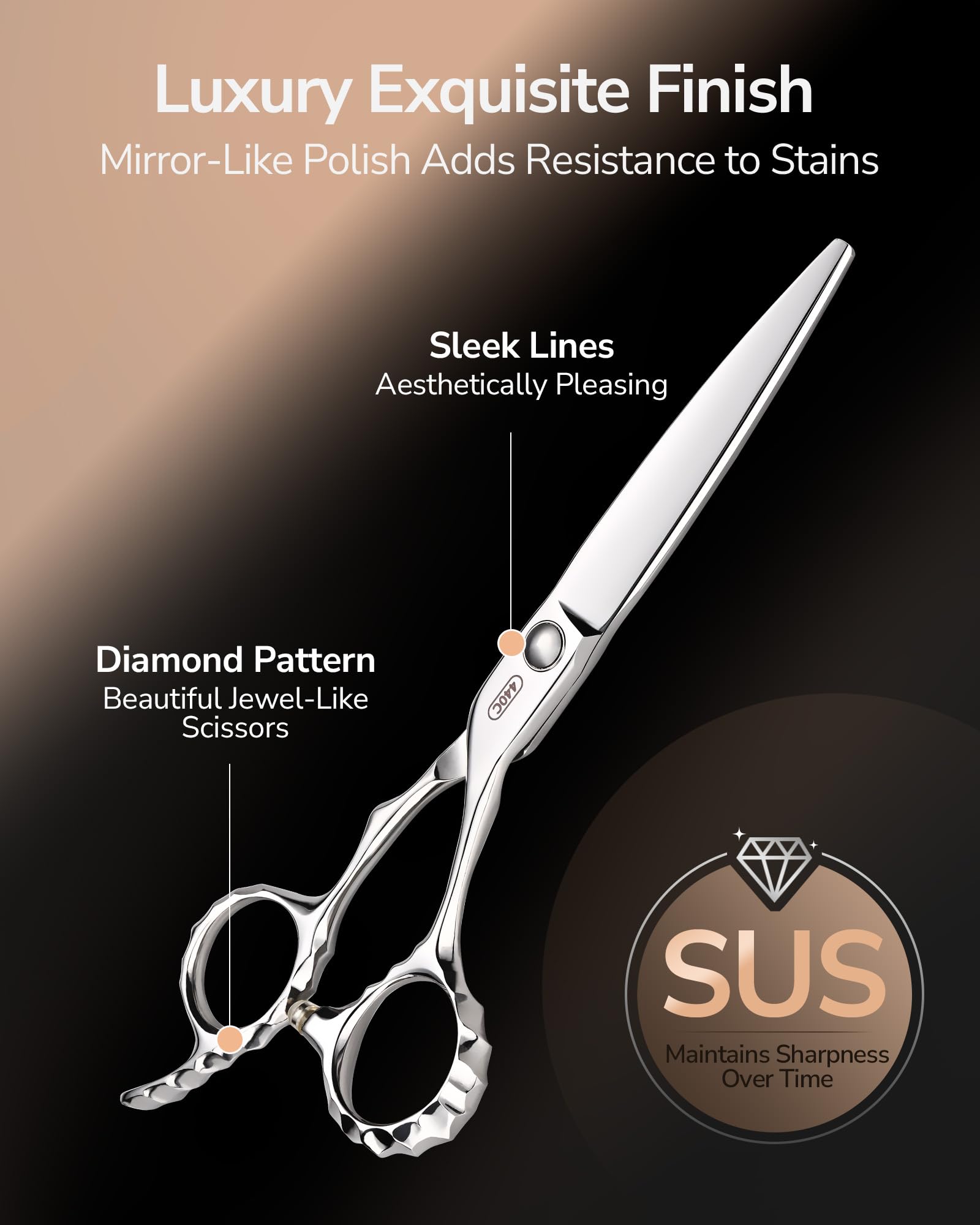 ULG ergonomic offset handles reduce wrist strain during long styling sessions