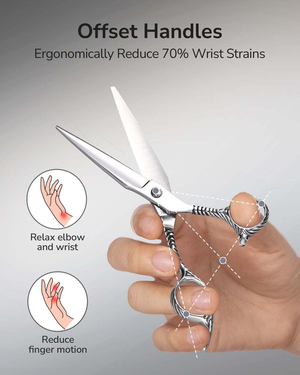 ULG convex blades stay sharp for clean, smooth hair shaping