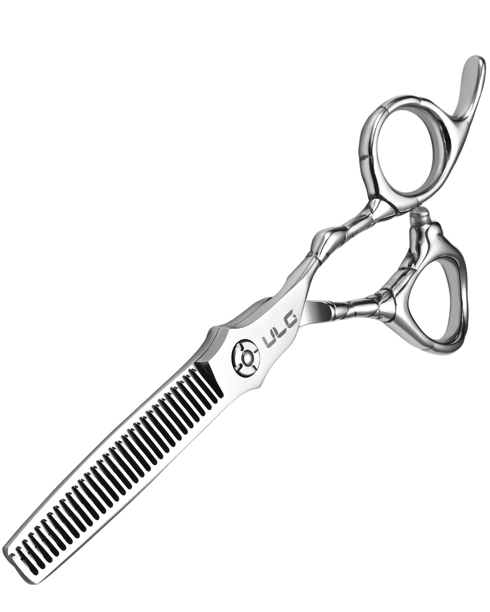 ULG professional thinning scissors 6-5-inch blade close-up for precise texture