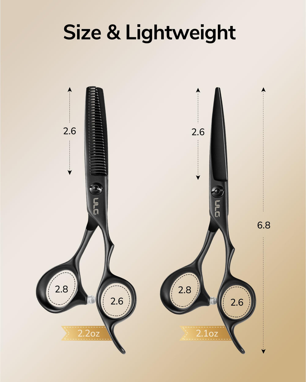 ULG professional home and salon shears for versatile workflows