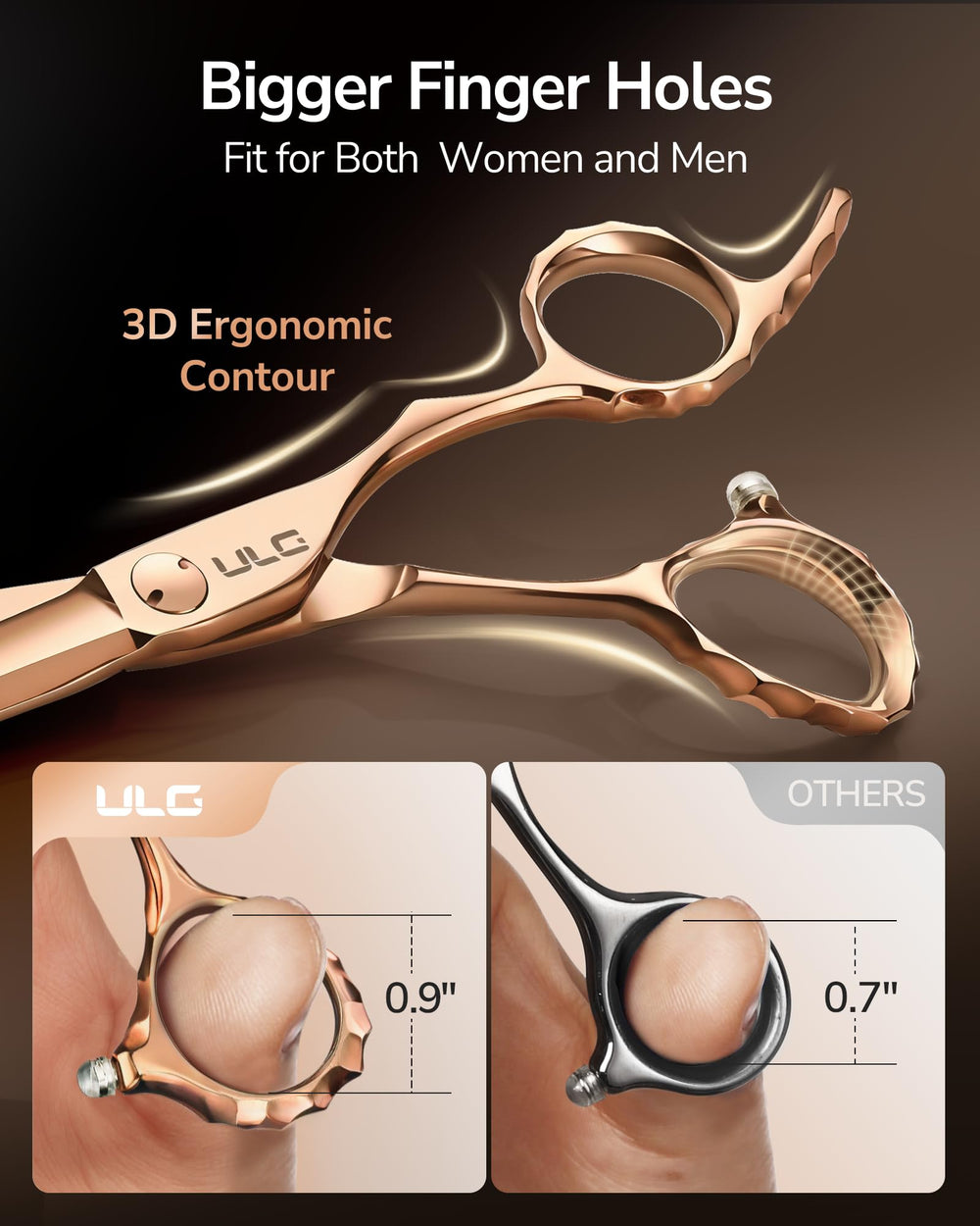 ULG right-handed design with larger finger holes for comfortable long sessions.