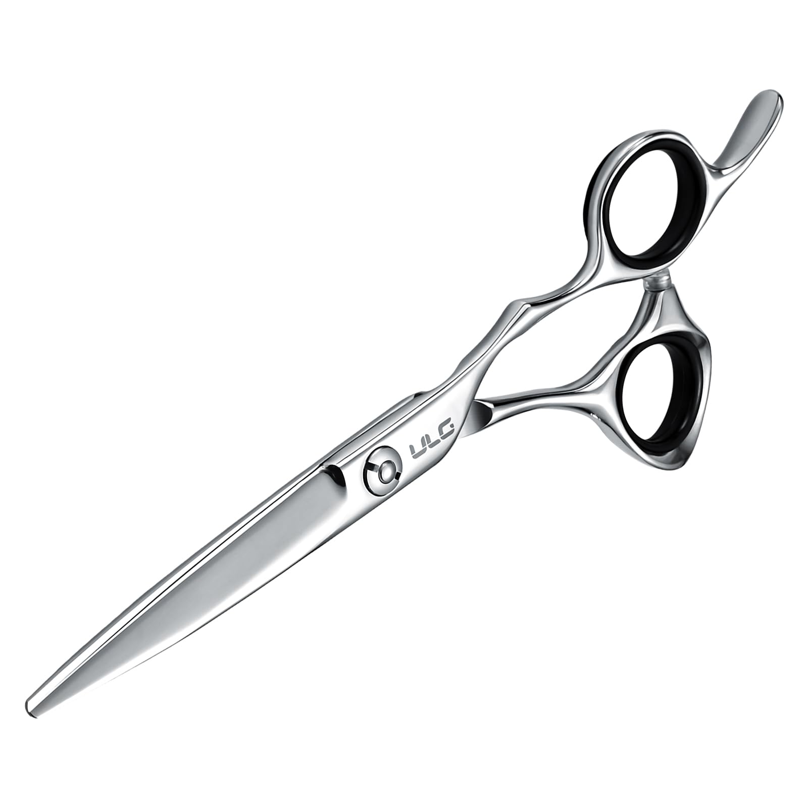 ULG salon and home use cutting scissor close-up highlights lightweight balance.