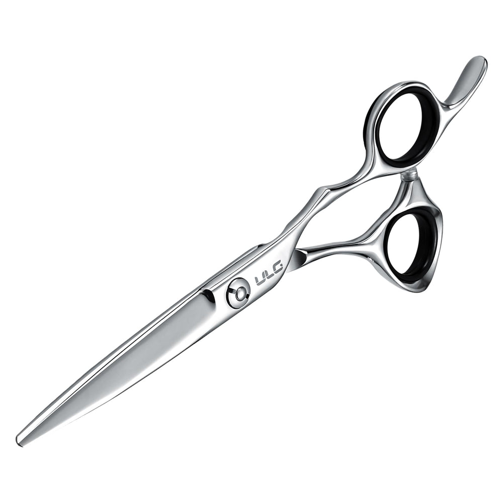 ULG salon and home use cutting scissor close-up highlights lightweight balance.