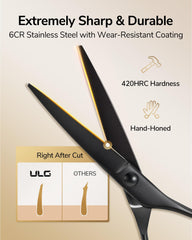 ULG seamless thinning scissors 32-tooth for smooth texturing