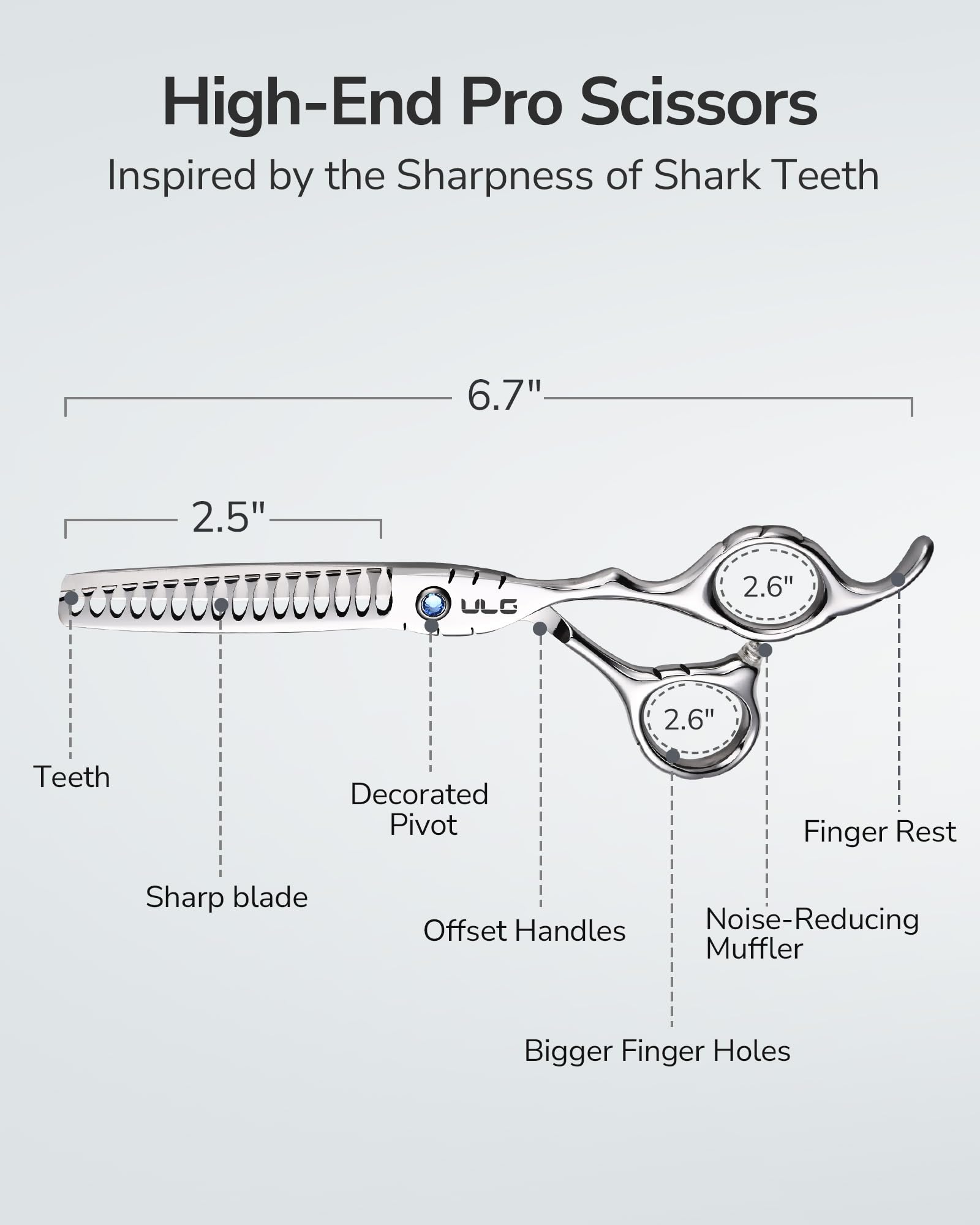 ULG shark teeth blade delivers clean cuts for professional use