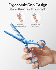 ULG thinning shears 30 teeth side view for natural layering